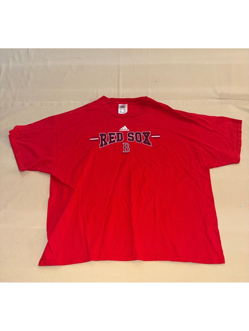 Adidas Boston Red Sox red short sleeve T shirt